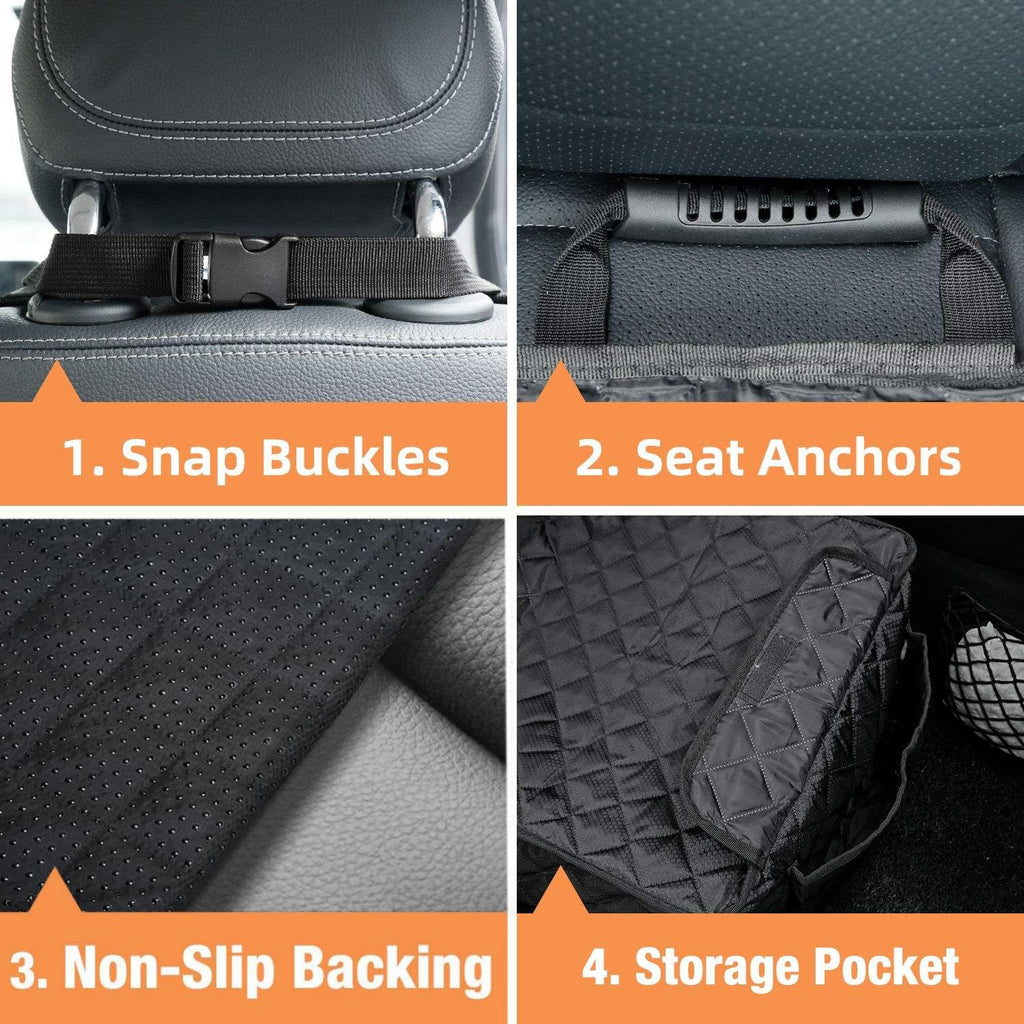 PETICON Waterproof Front Seat Car Cover 2 Pack, Full Protection