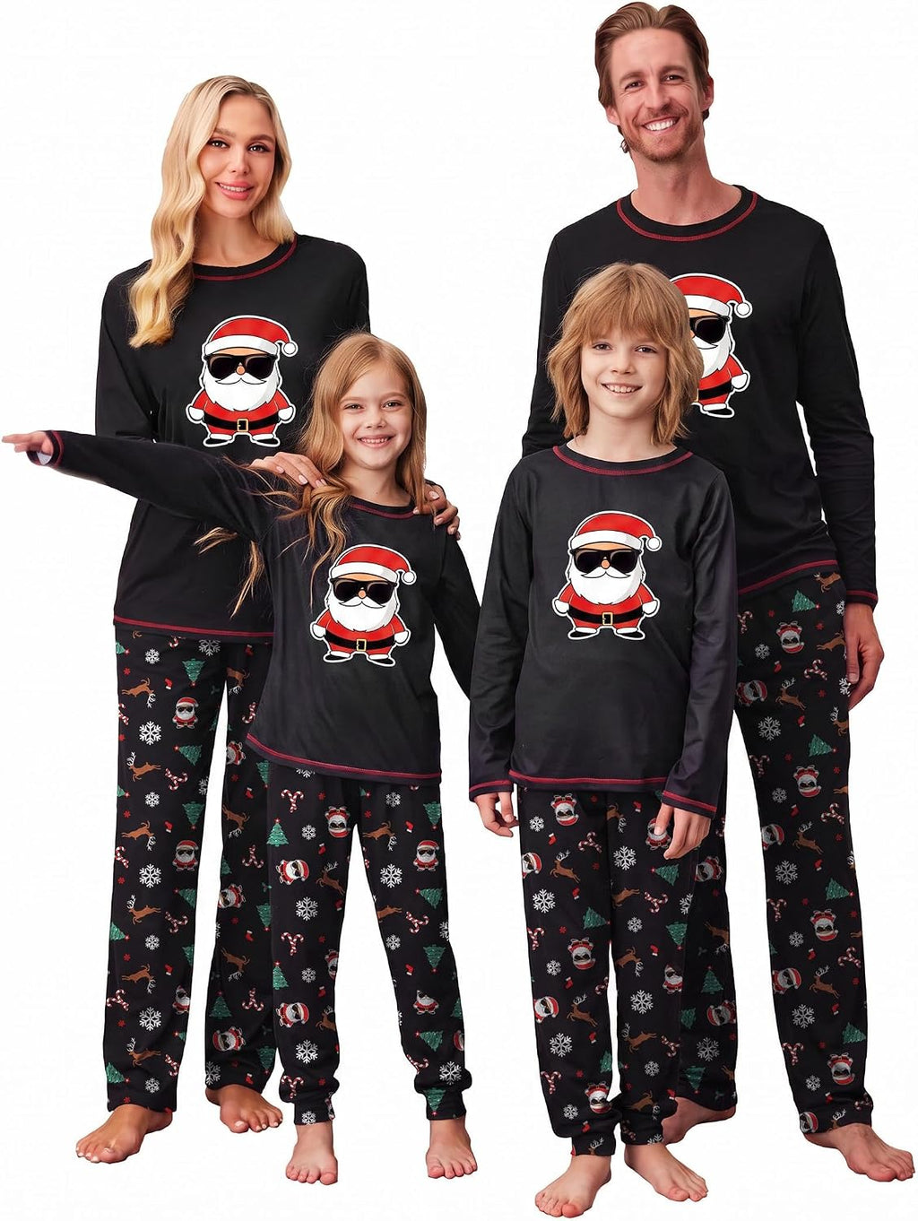 Ekouaer Family Christmas Pajamas Matching Sets Soft Pjs Sleepwear