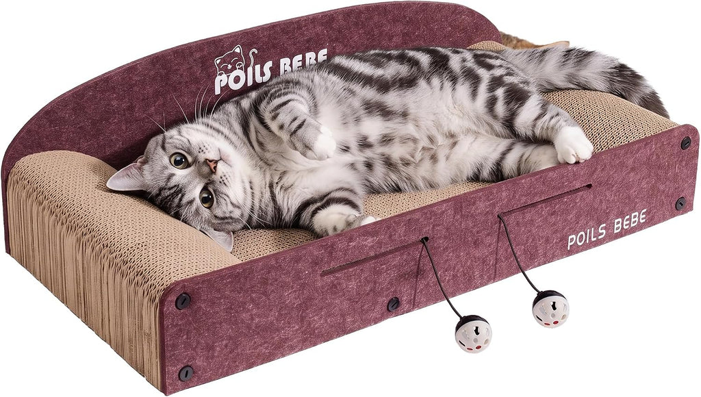 L Shape Cat Scratcher, 26.8 Inch Cat Scratchers for Indoor Cats