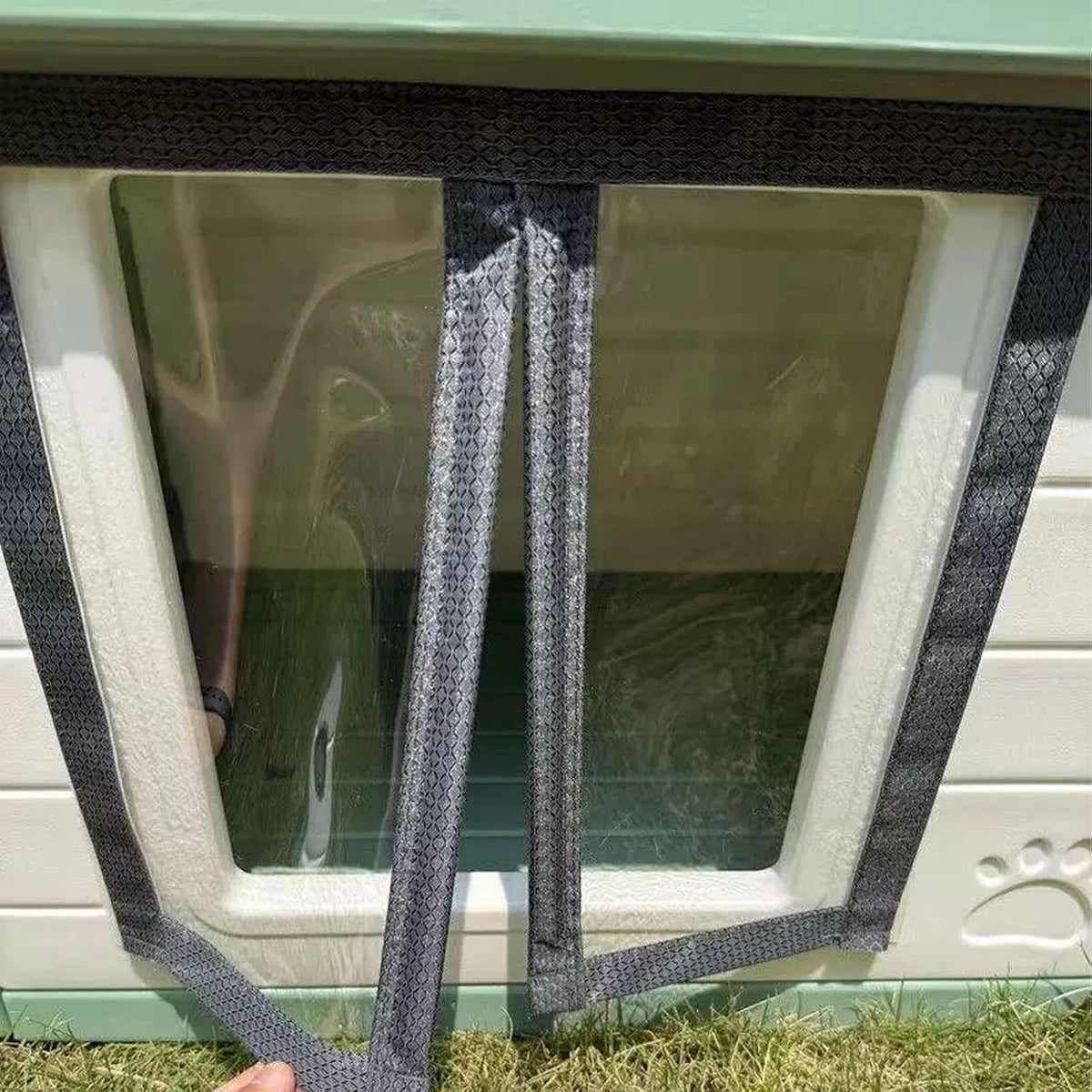 Pet Shelter Door Curtain Winter Warm Cotton Cover for Dog House and Cat