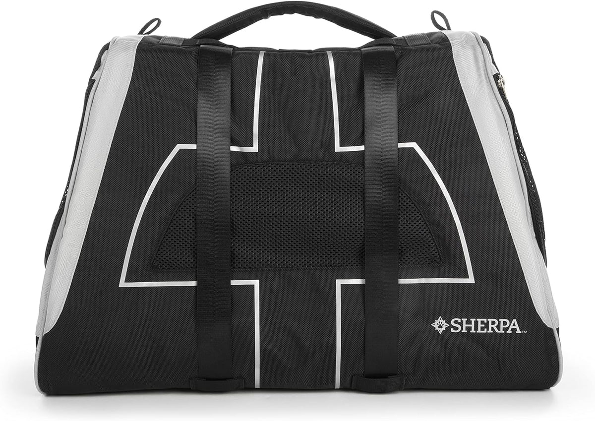 Sherpa Delta Airlines Travel Pet Carrier, Airline Approved & Guaranteed On Board - Black, Medium