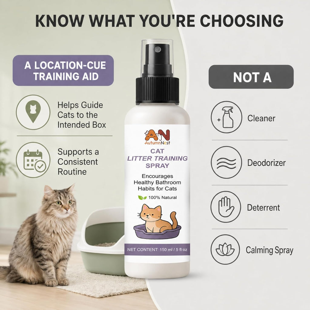 Litter Attractant for Cats, 150ml Cat Litter Training Spray for Kittens