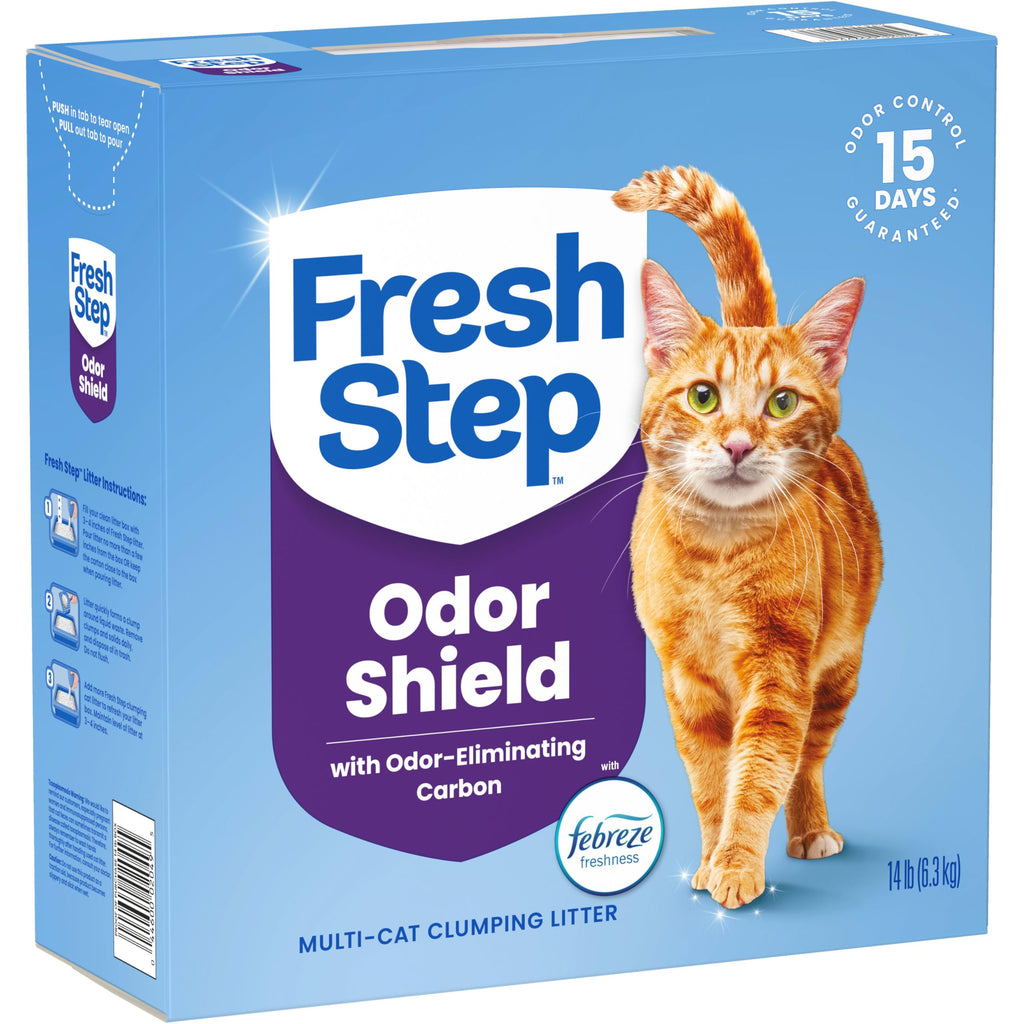 Fresh Step Odor Shield Multi Cat Clumping Cat Litter, 14 lb.