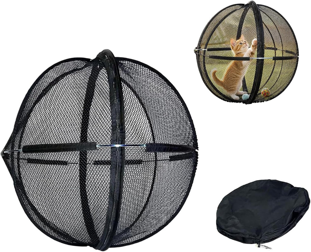 Cat Hamster Ball for Outside, Outdoor Cat Ball Enclosure Rolling
