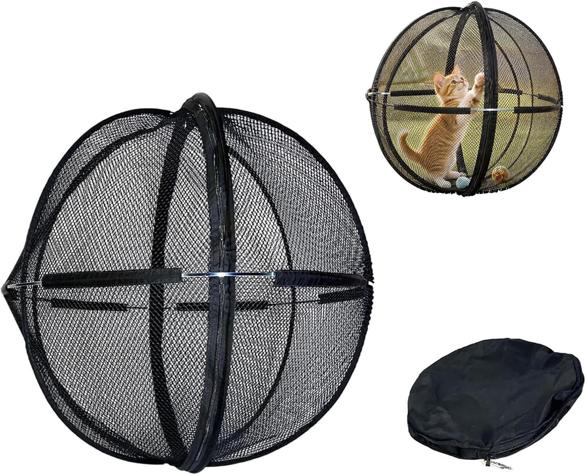 Cat Hamster Ball for Outside, Outdoor Cat Ball Enclosure Rolling