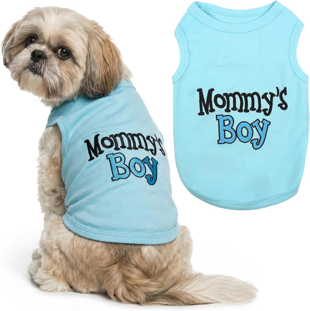 Parisian Pet Dog Shirt – 100% Cotton Shirts for Small Dogs – Pink Sleeveless Puppy Clothes – Lightweight and Breathable 