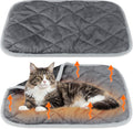 2 Pack Self Warming Cat Bed Thermal Pet Mat, Gray, 18 x 24 Inches