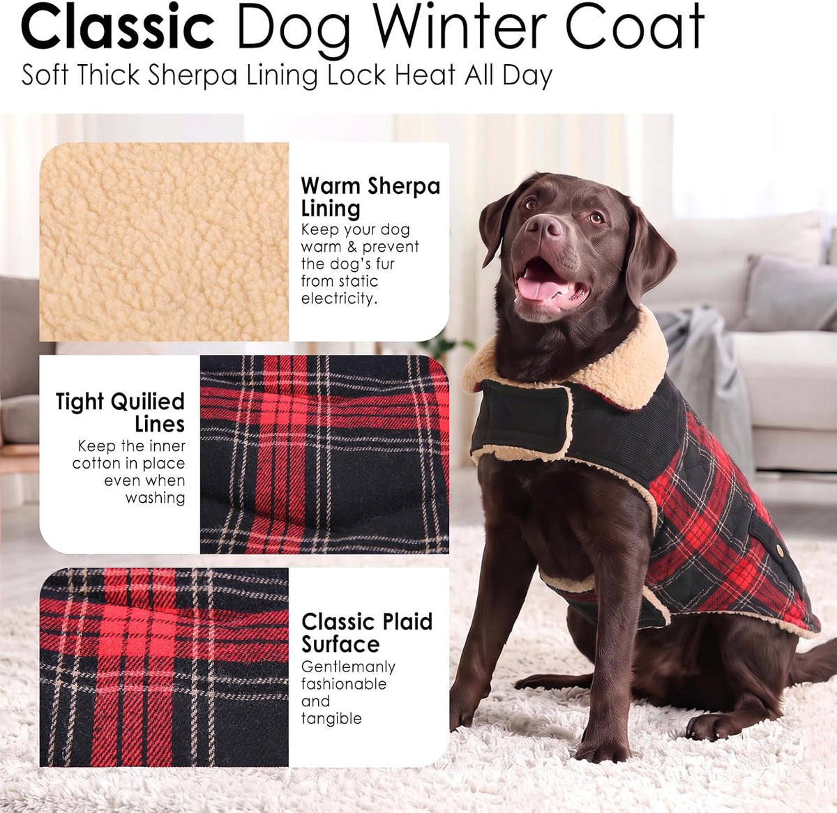 Dog Winter Coats for Small Dogs Puppies, Pet Thick Warm Jacket for Bichon