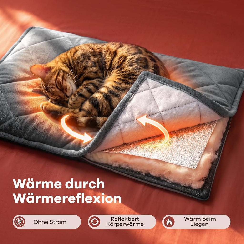 Mora Pets Self Warming Cat Bed Self Heating Cat Ped24 x 18 Inches