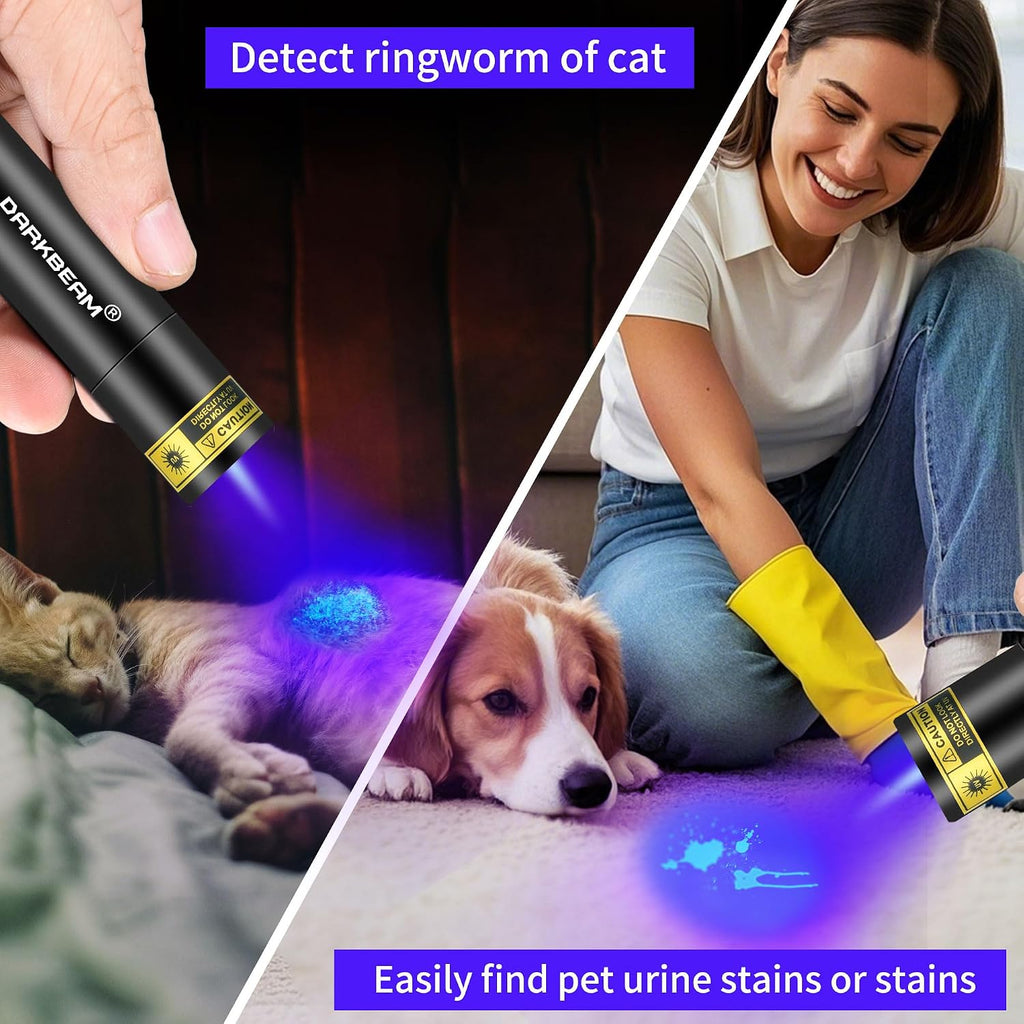 DARKBEAM UV Flashlight 365nm Filtered Black Light Woods lamp Small