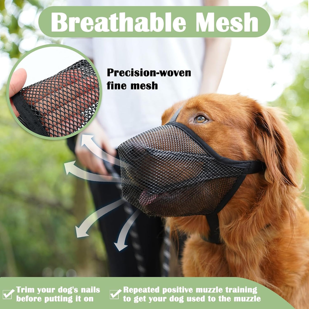 Soft Mesh Dog Muzzle for Small Medium Large Dogs Anti Scavenging