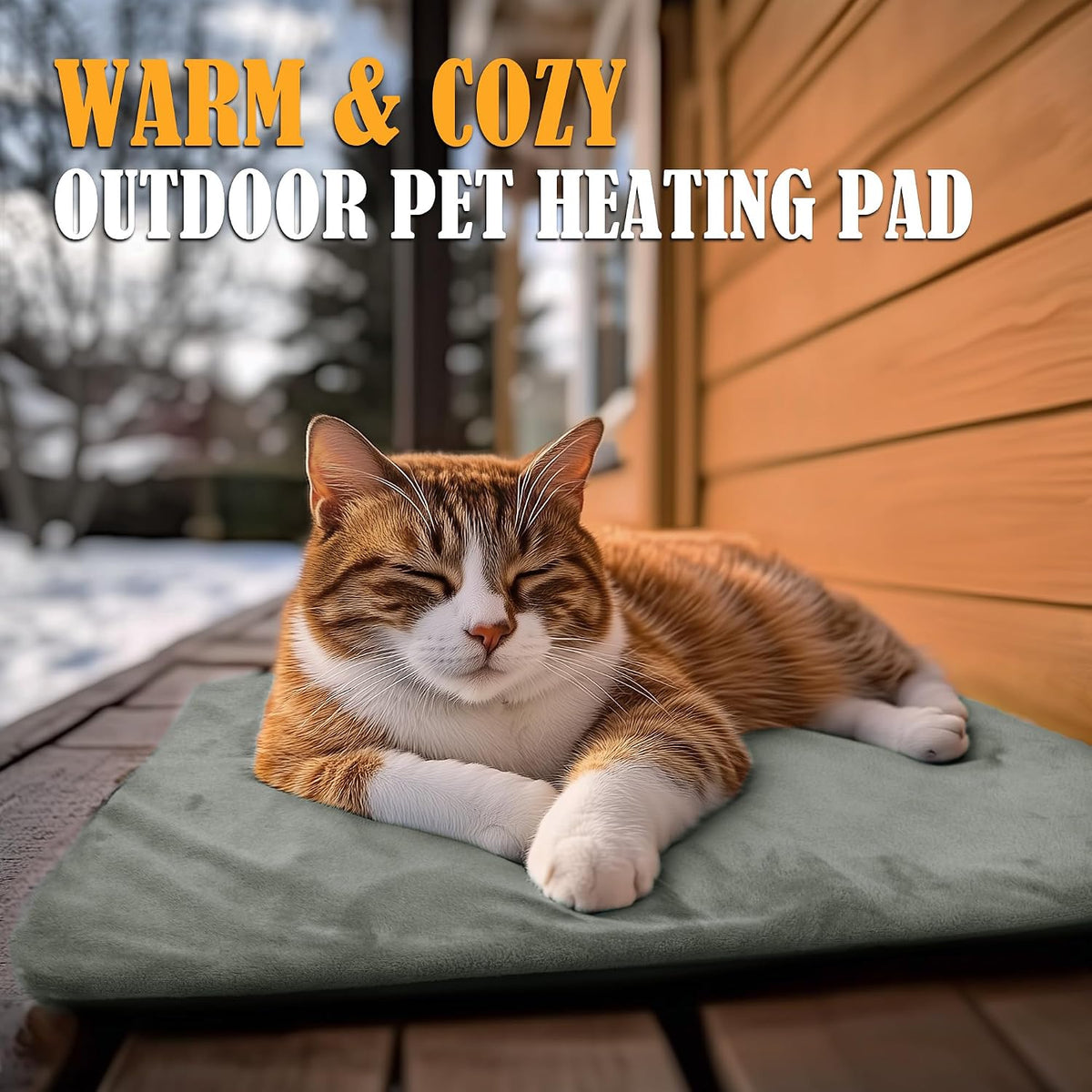 PETNF Outdoor Pet Heating Pad Auto Thermostat Cats & Dogs