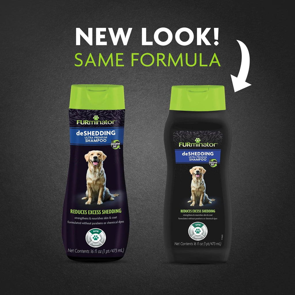 FURminator Ultra Premium deShedding Shampoo for Dogs, 16 oz