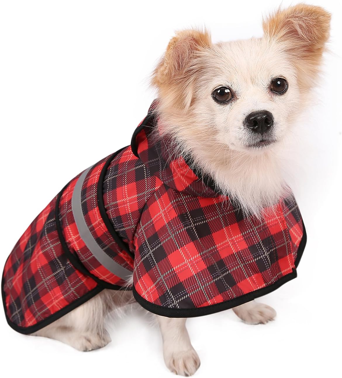 HDE Dog Raincoat with Hood & Leash Hole S-XL Dog Rain Jacket Yellow L