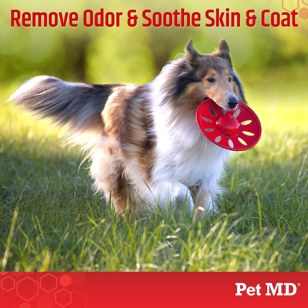 Pet MD Topical Shampoo for Dogs, Cats & Horses - Soap & Paraben Free - 16oz