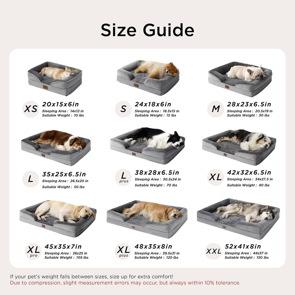 Bedsure Orthopedic Dog Beds Large Sized Dog Washable Original Design