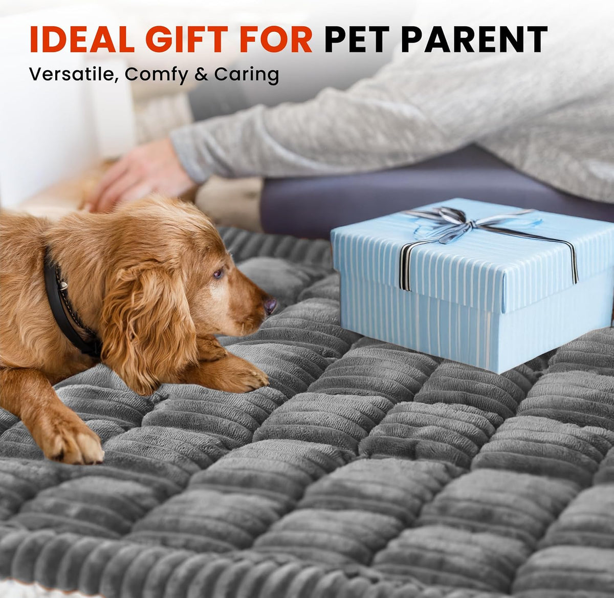 Backseat Dog Bed Mat for Car, Non-Slip Dog Bed for Car Back Seat