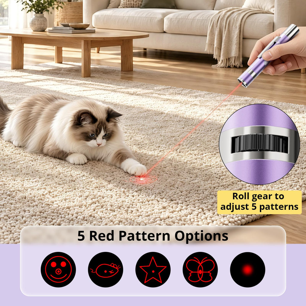 OUMSIS Cat Toys, Rechargeable, Interactive USB Chase Toy for Cats & Kittens