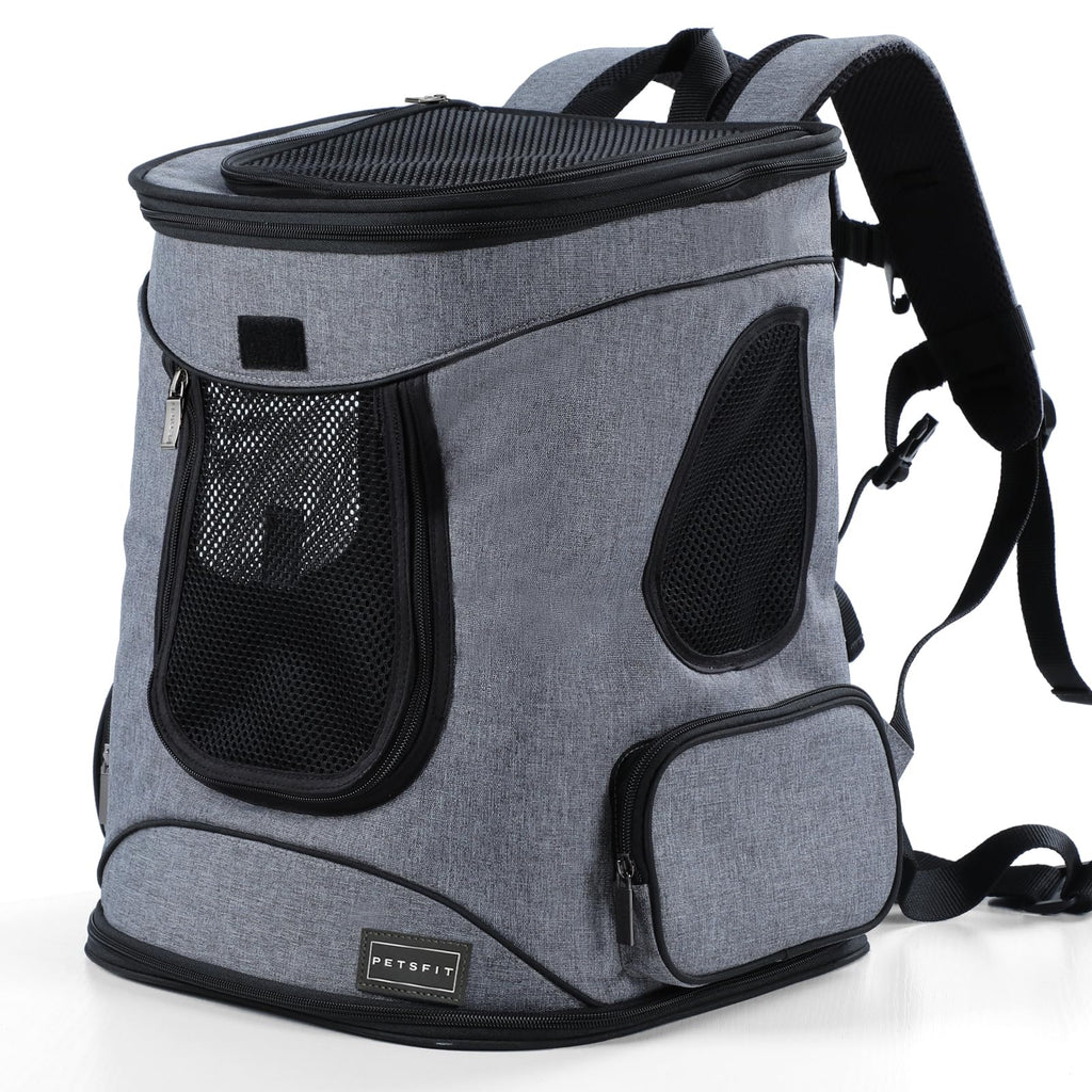 Petsfit Dog and Cat Backpack Carrier, Padded Waist Support, Up to 18 lb