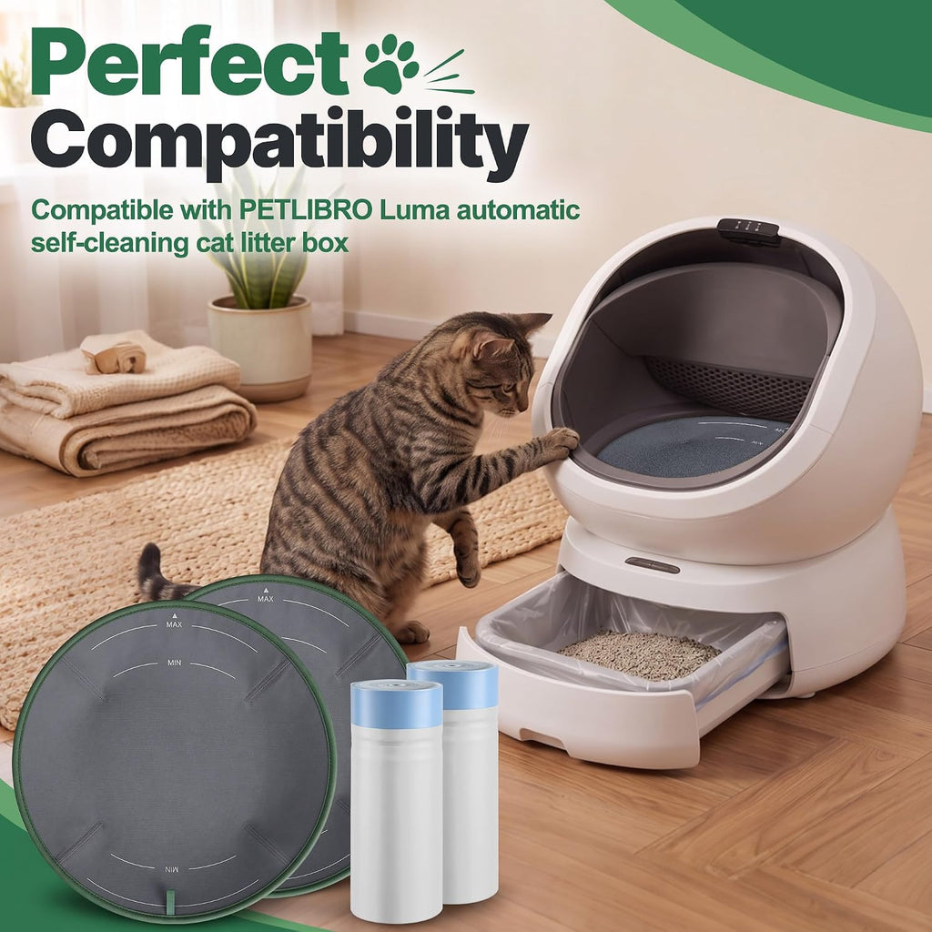 Enhon Cat Litter Pad Set Compatible with PETLIBRO Luma Automatic Litter Box