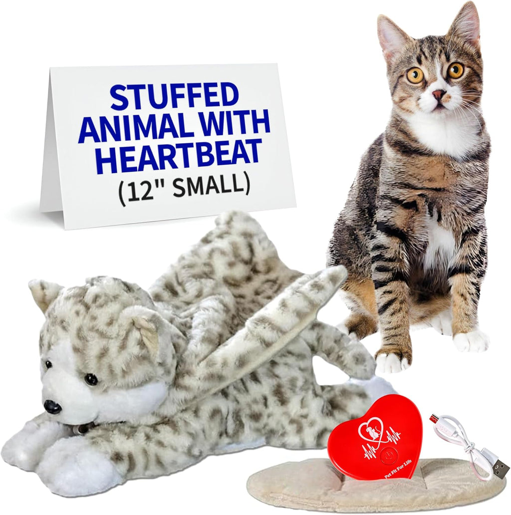 Pet Fit For Life Stuffed Animal with Rechargebale Heartbeat for Cats