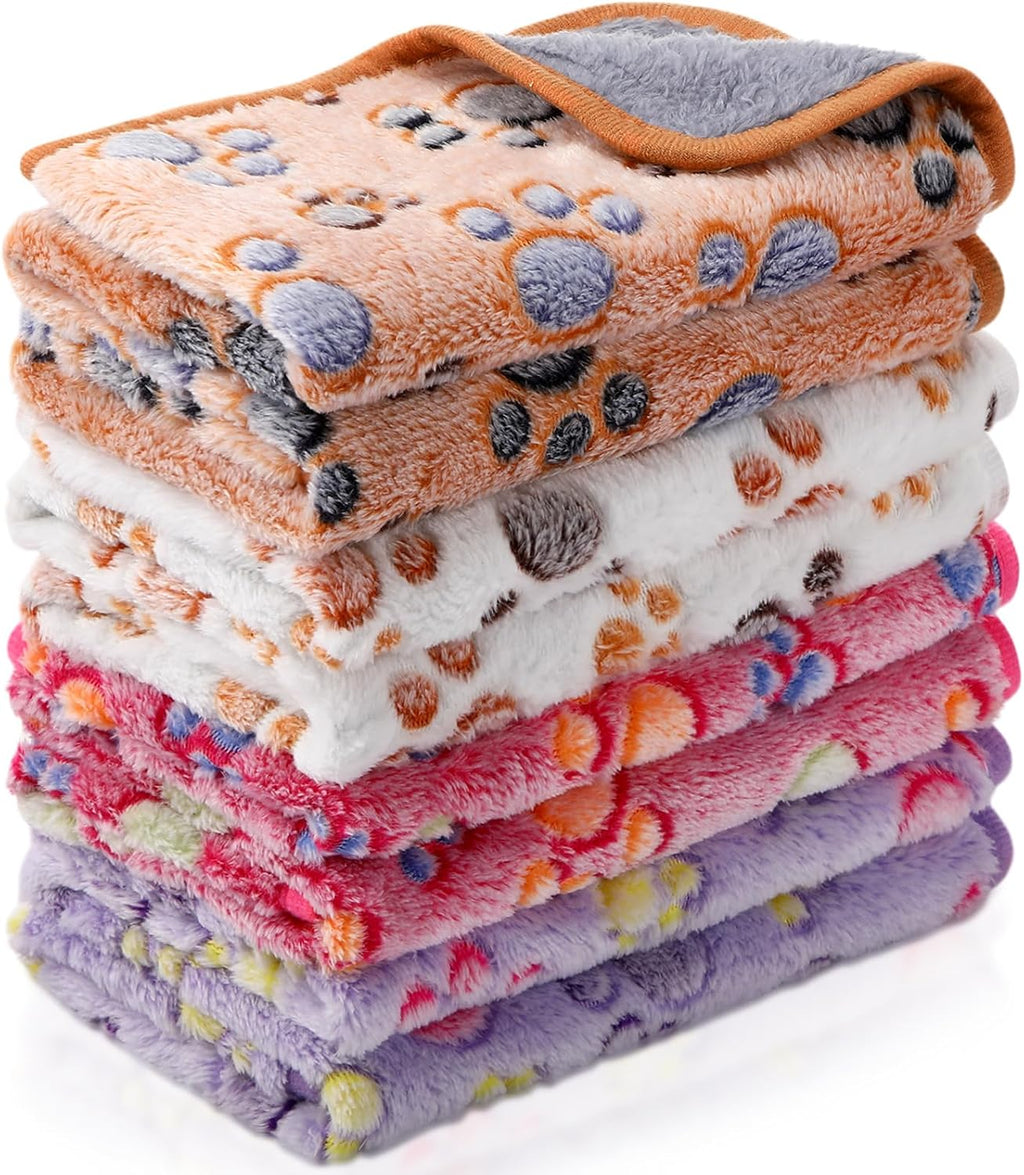 Reginary 4 Pcs Guinea Pig Fleece Cage Liners, Plaid, 24 x 47 Inch