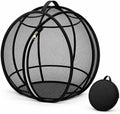 Cat Hamster Ball for Outside, Rolling Outdoor Cat Enclosure, Foldable Mesh