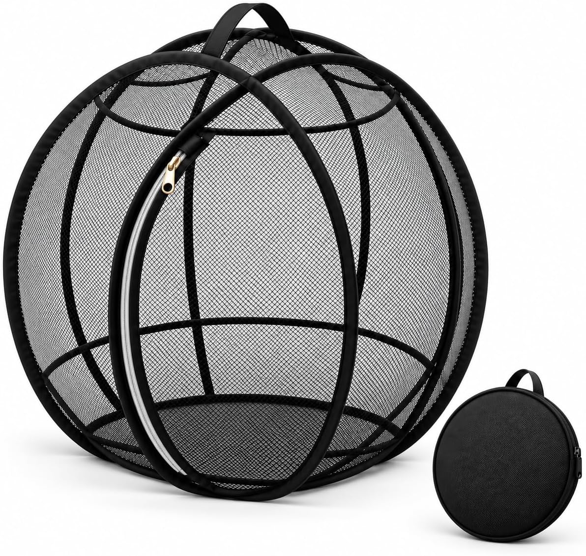 Cat Hamster Ball for Outside, Rolling Outdoor Cat Enclosure, Foldable Mesh