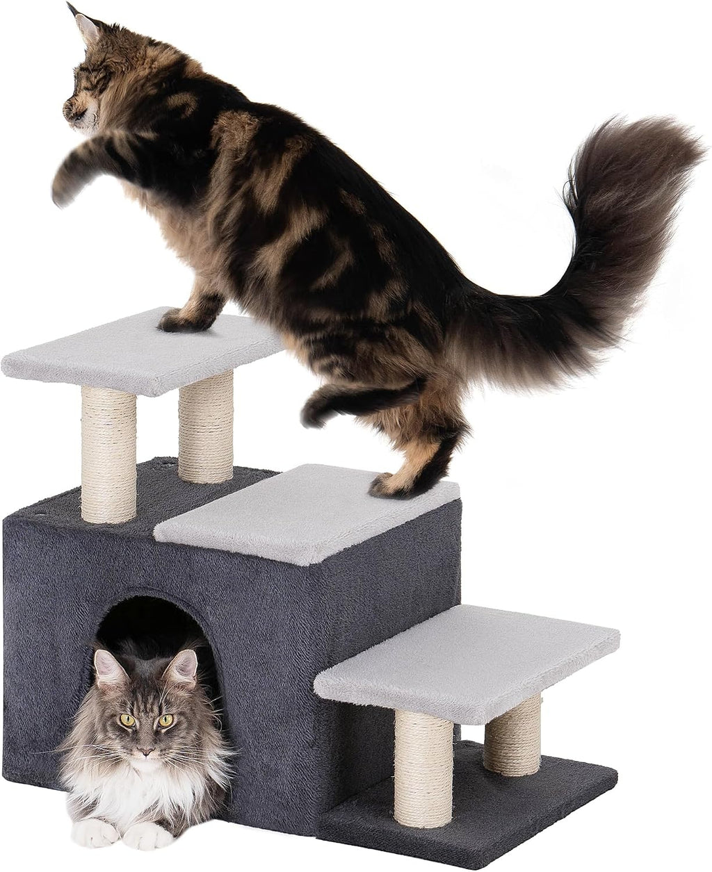 3-in-1 Pet Stairs for Cats, Dog Steps for Small Doggie Rabbits