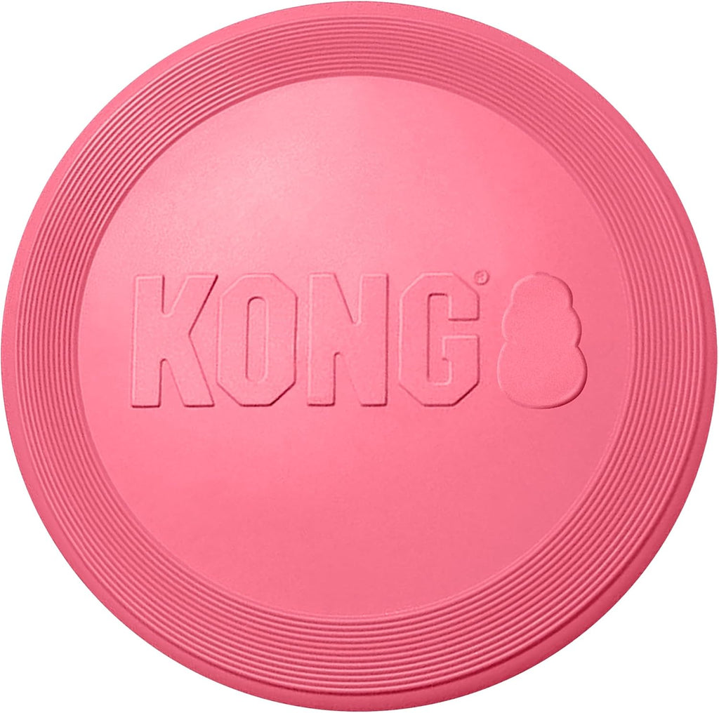 KONG Puppy Flyer, Soft Rubber Flying Disc Toy, for Small Puppies, Blue