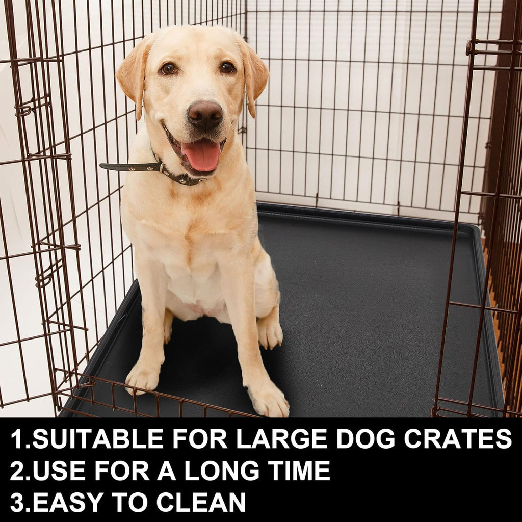 2 Pcs Dog Crate Tray 42" Replacement, Plastic Bottom Pan