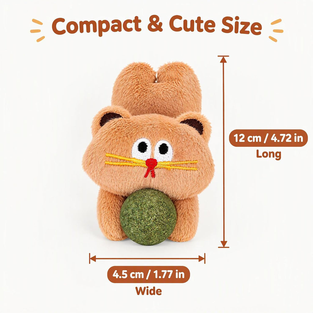 2PCS Catnip Plush Cat Toy, Cute Kitten, Cat Toys for Kittens & Indoor Cats