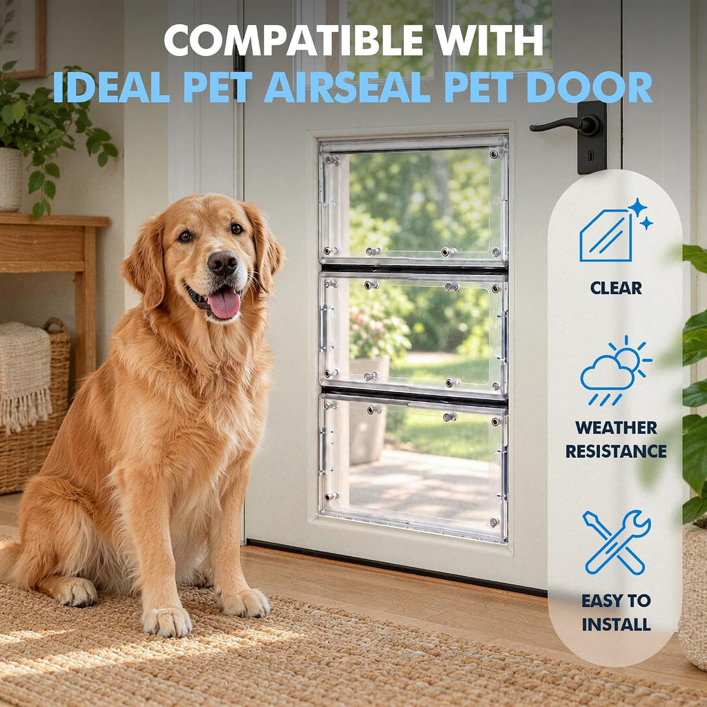 15.5 x 10.3 Inch 3-Panel Dog Door Replacement Flap