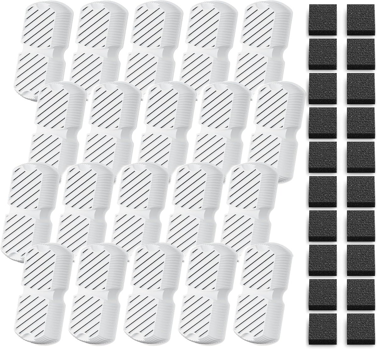 GROOKPET Pet Fountain Filter Replacement: 12 Dog Water Fountain Filters
