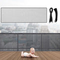 Hosuly Banister Guard Balcony Netting, 15 x 3 ft, Black, 1 Set