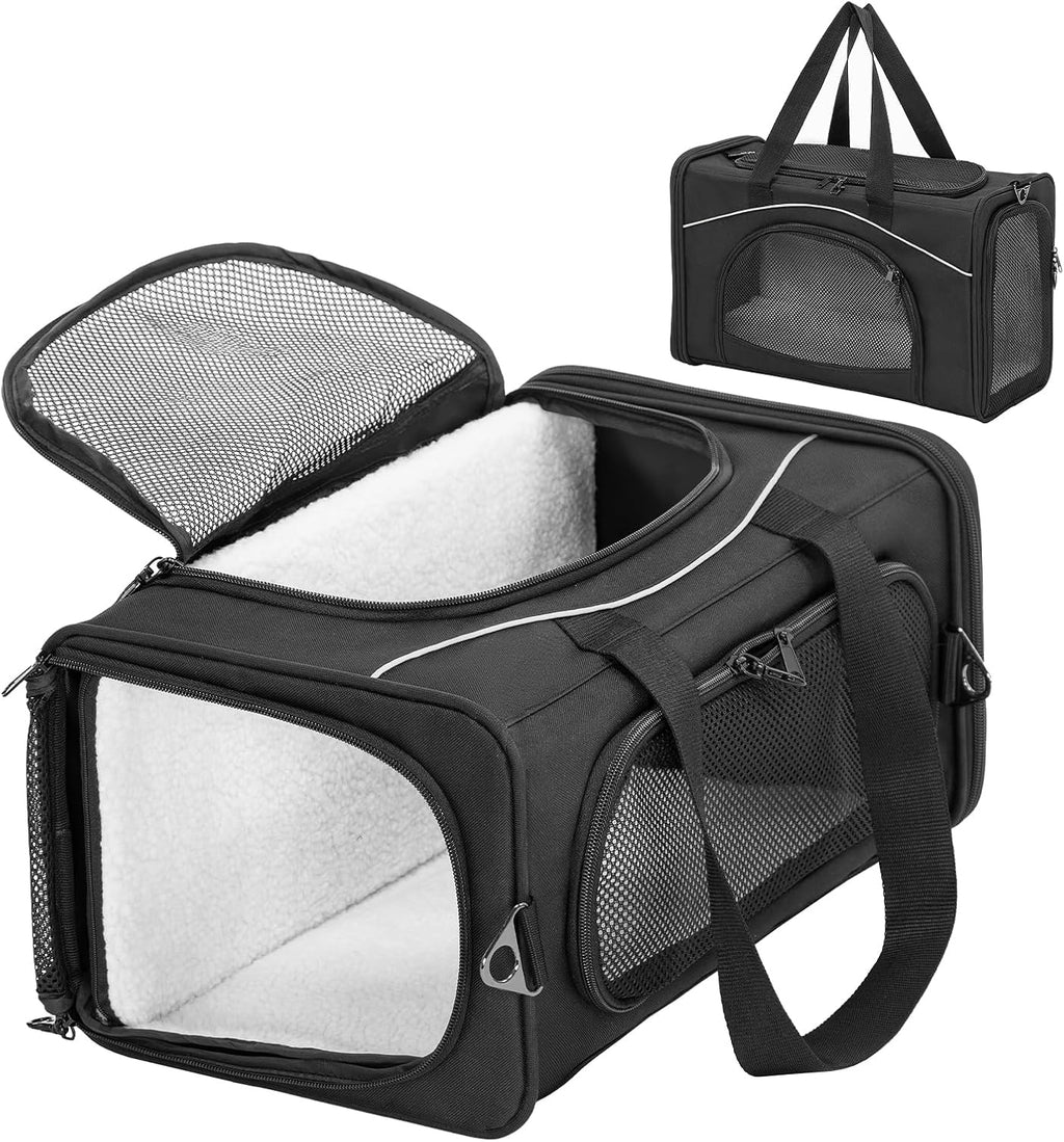 Petsfit Airline Cat Carrier for Small Cats, Two-Way Placement, Up to 9 lb