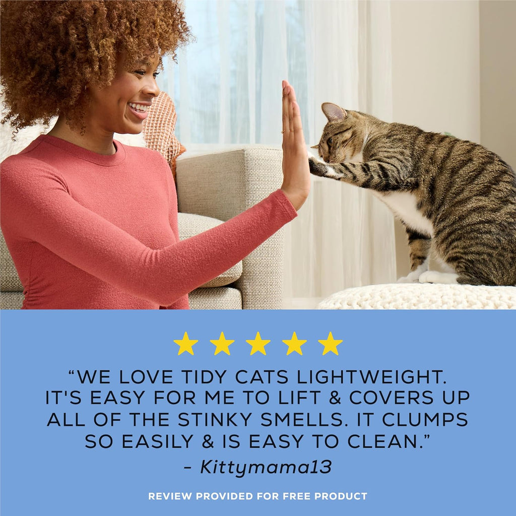 Purina Tidy Cats LightWeight 24/7 Performance Odor control, Multi-Cat, Clumping, 99.9 Percent Dust Free Cat Litter - 6 l