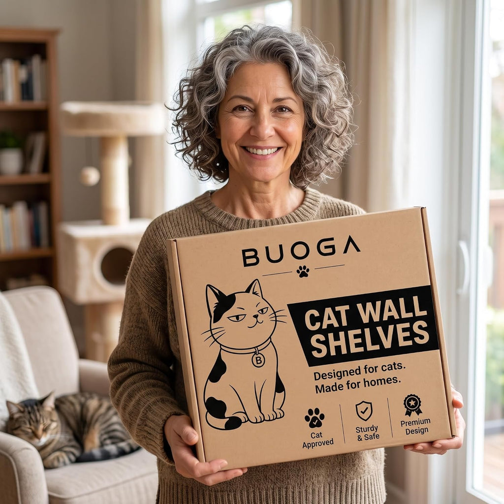 Cat Wall Shelves, Modern Cat Wall Furniture for Indoor Cats