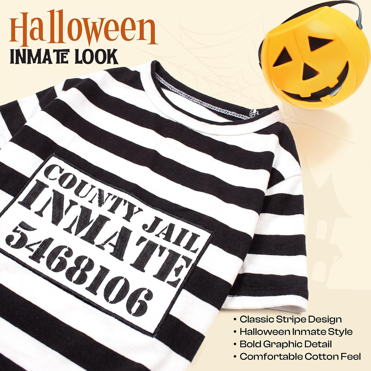 Parisian Pet Dog Halloween Costume - Prisoner Halloween Costumes for Dogs