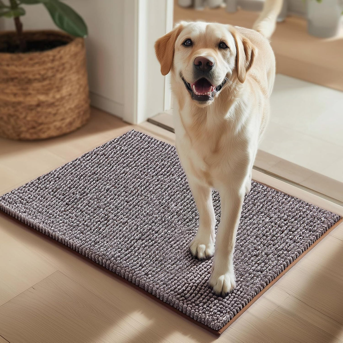 EHEYCIGA Super Absorbent Dog Door Mat for Muddy Paws 30x20 in. Entryway Rug
