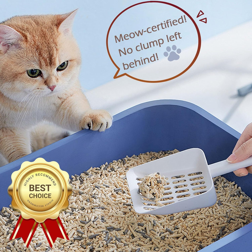 Cat Pooper Scooper, 2 in 1 Cat Litter Scoop with Holder Stand Cat Stuff Cat Scooper for Litter Box Cat Accessories Cat S