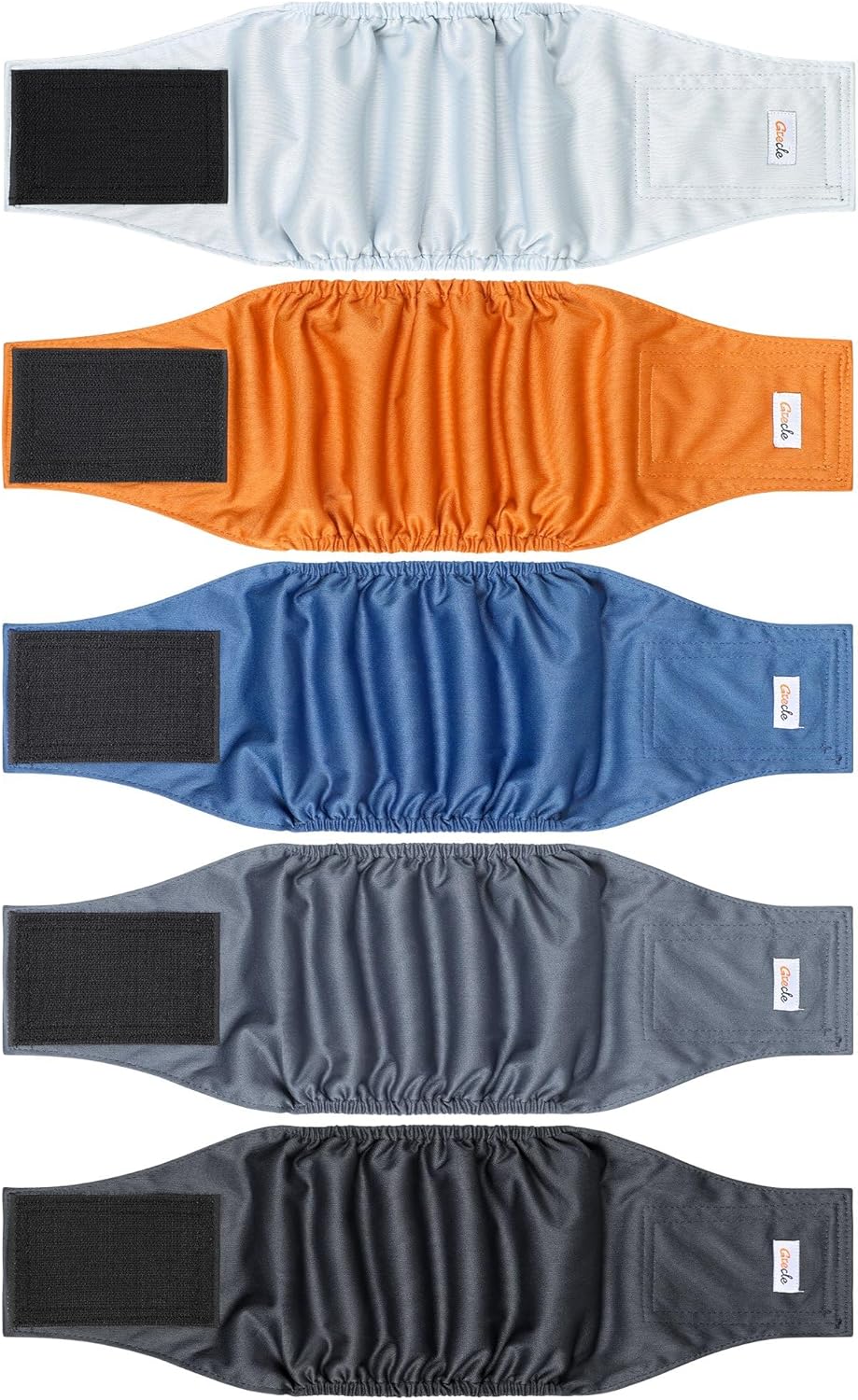 5 Pack Dog Diapers Male, Premium Belly Bands for Male Dogs, High Absorbing Male Dog Pee Wraps for Doggie in Incontinence