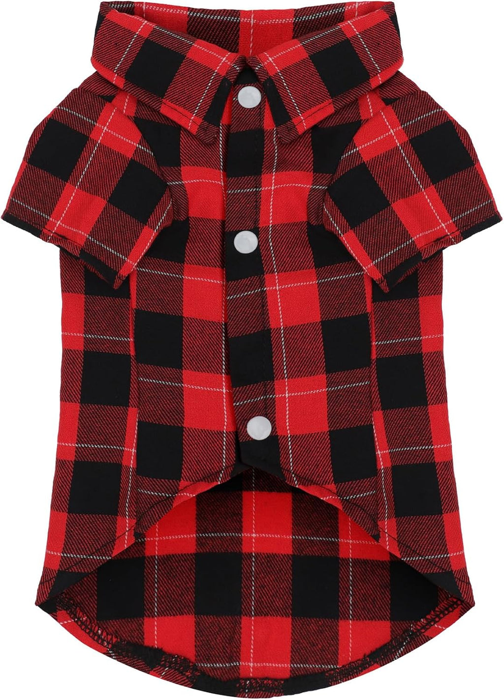 Plaid Dog Shirt: Classic Checkered Style in Pure Cotton for Large, Medium, and Small Breeds, Comfort, Breathability, and