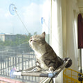 Cat Window Hammock – Mess-Free Waterproof Cats Window Perch for Large Cats, Strong Suction Cup Hammock with Flannel Cove