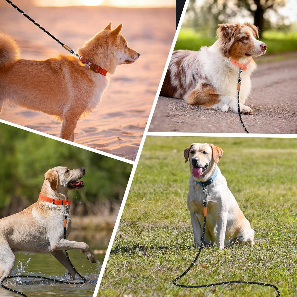 Long Dog Leash Reflective Rope Training Lead 15ft 30ft 50ft Check Cord