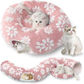 Cute Round Cat Tunnel for Indoor Cats, Pink