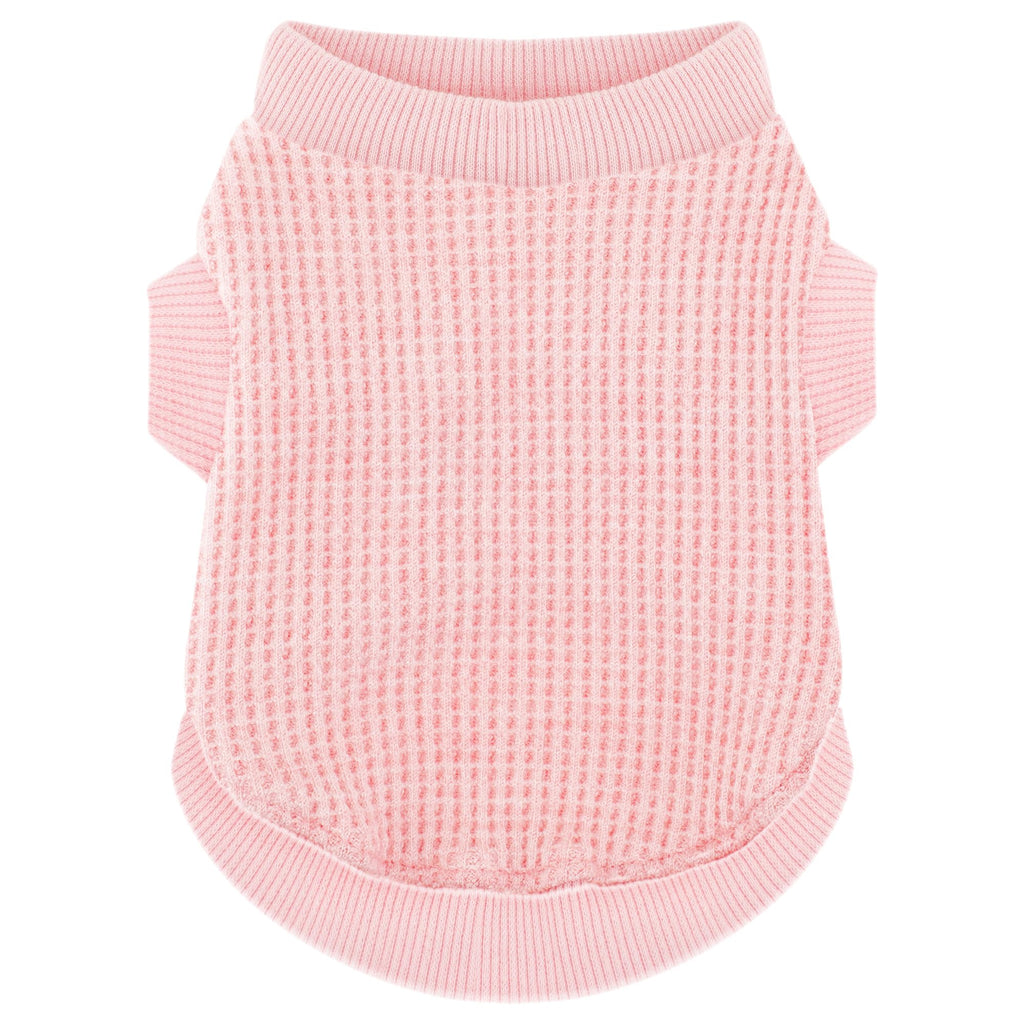 Cozy and Functional Dog Shirts for Small Puppies: Stretchable Pink Attire with Easy-On Design, Ideal for Chihuahuas and Yorkies - Enhance Comfort and Playfulness on Chill Days Small