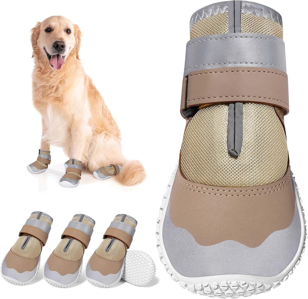 DcOaGt Dog Shoes Large Dogs XXL,Mesh Breathable Dog Boots & Paw Protector