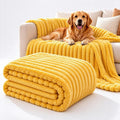 Yellow Dog Calming Blanket, Soft Emotional Support Blanket for Dogs，L
