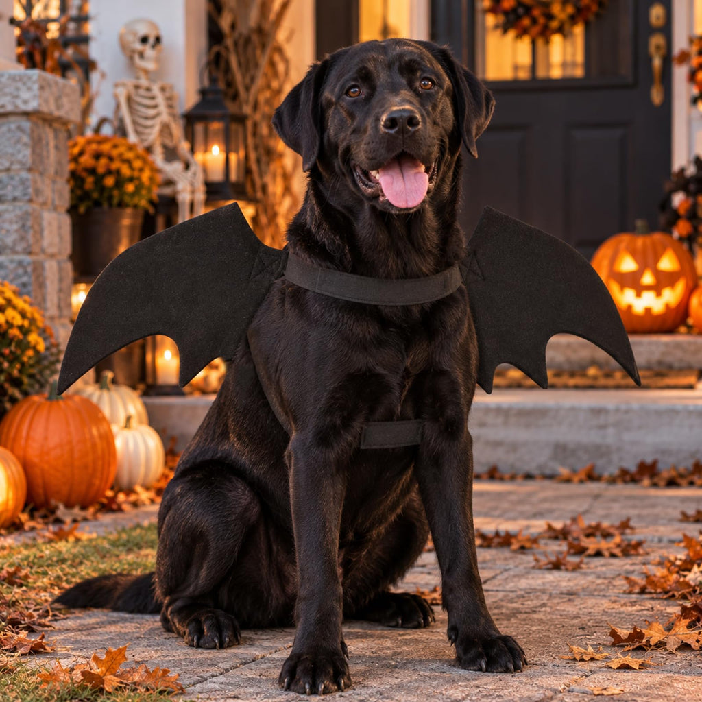 Rypet Dog Bat Wings Costume L, Dog Bat Costume for Halloween Cosplay Party